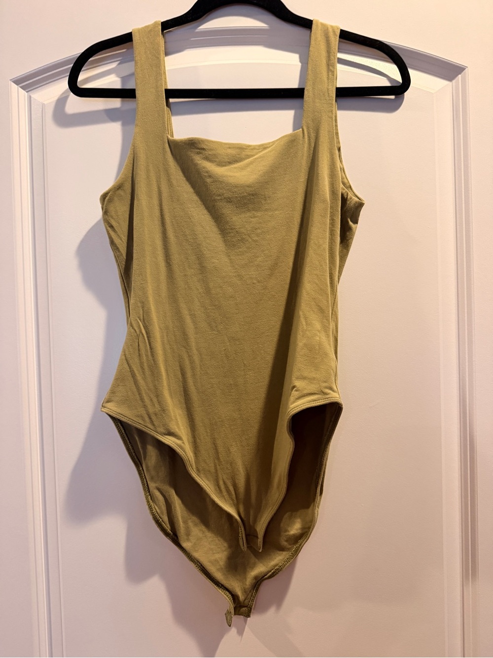 Old Navy Olive Green Square Neck Sleeveless Bodysuit